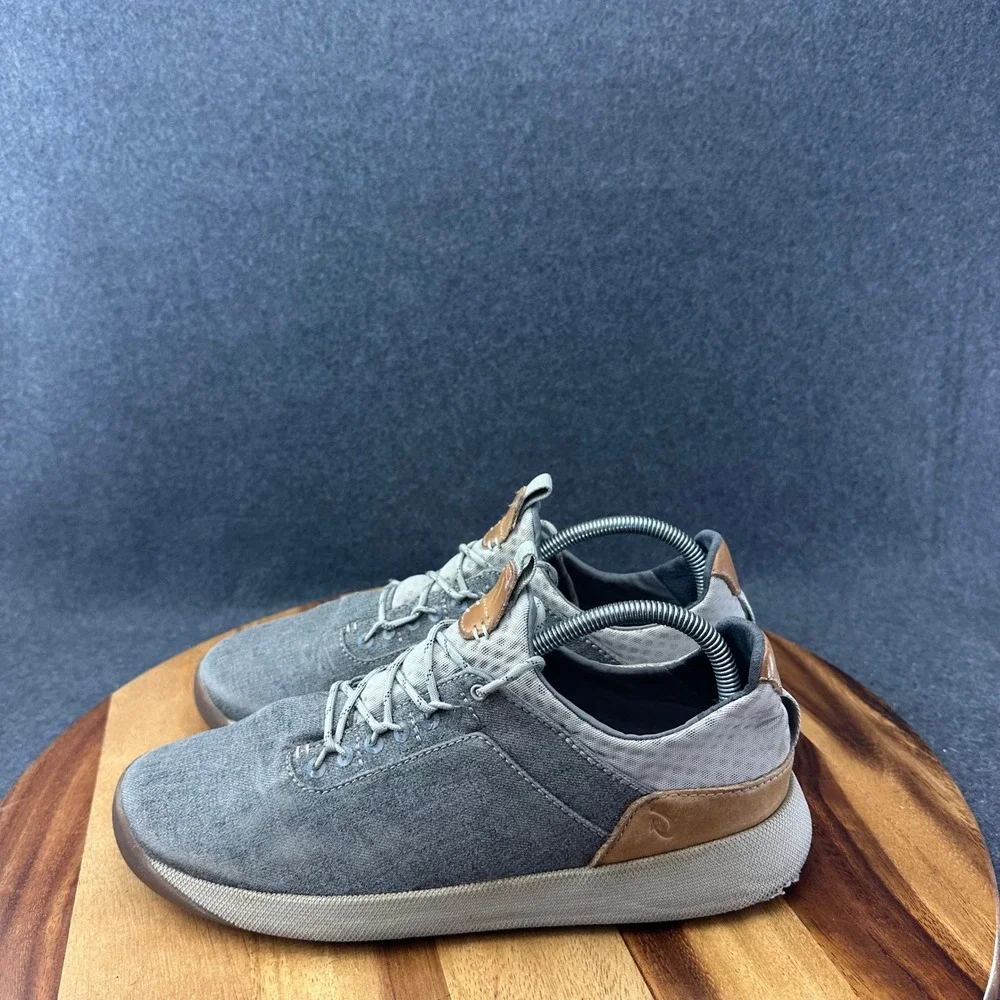 OluKai Nanea Li Shoes Mens Size 8.5 Gray Textile Low Top Casual Sneakers